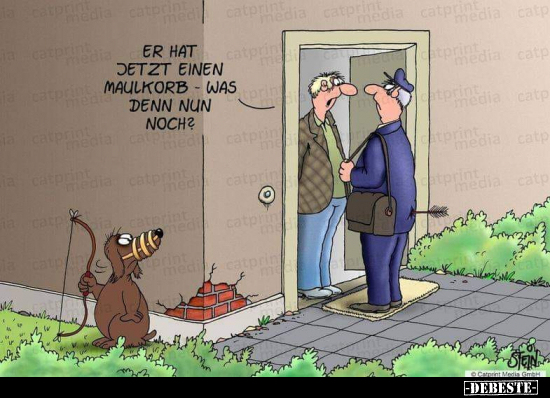 Er hat jetzt einen Maulkorb - was denn nun noch?.. - Lustige Bilder | DEBESTE.de