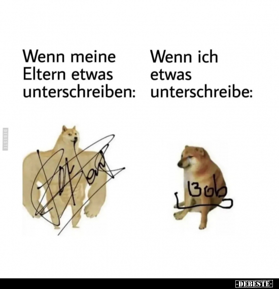 Wenn meine Eltern etwas unterschreiben.. - Lustige Bilder | DEBESTE.de