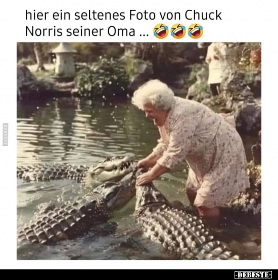 Hier ein seltenes Foto von Chuck Norris.. - Lustige Bilder | DEBESTE.de